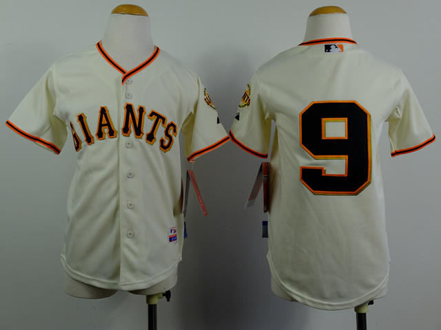 Youth San Francisco Giants 9 Williams Cream MLB Jerseys